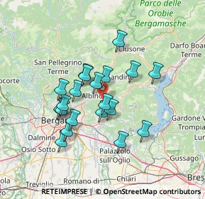 Mappa Via Tribulina, 24021 Albino BG, Italia (11.5885)
