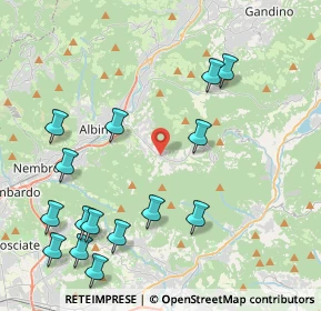 Mappa Via Tribulina, 24021 Albino BG, Italia (5.00467)