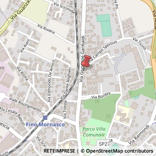 Mappa Via Garibaldi, 140, 22073 Fino Mornasco, Como (Lombardia)