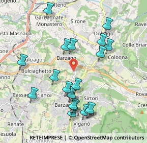 Mappa Via Don Giacinto Dell'Acqua, 23890 Barzago LC, Italia (2.0185)