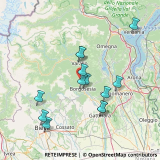 Mappa Loc. Campi dell'Oro, 13017 Quarona VC, Italia (14.82615)