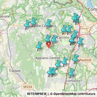 Mappa Via San Mamette, 22070 Oltrona di San Mamette CO, Italia (4.25)