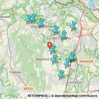 Mappa Via San Mamette, 22070 Oltrona di San Mamette CO, Italia (3.93083)