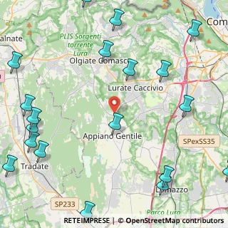 Mappa Via San Mamette, 22070 Oltrona di San Mamette CO, Italia (6.6075)