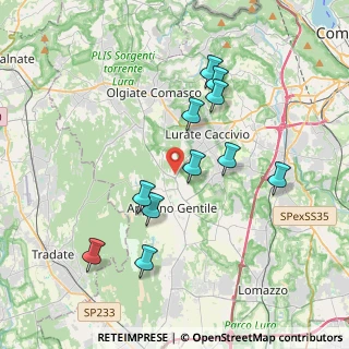 Mappa Via San Mamette, 22070 Oltrona di San Mamette CO, Italia (3.59455)