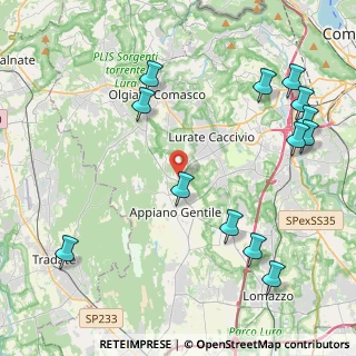 Mappa Via San Mamette, 22070 Oltrona di San Mamette CO, Italia (5.26615)