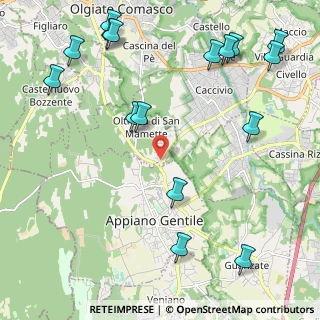 Mappa Via San Mamette, 22070 Oltrona di San Mamette CO, Italia (2.85125)