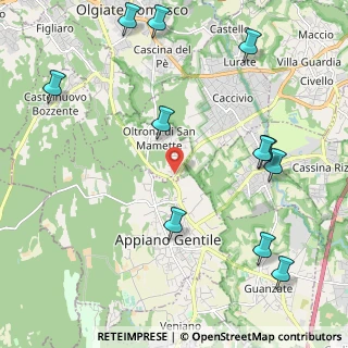 Mappa Via San Mamette, 22070 Oltrona di San Mamette CO, Italia (2.68909)