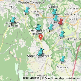 Mappa Via San Mamette, 22070 Oltrona di San Mamette CO, Italia (2.24429)