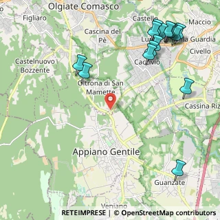 Mappa Via San Mamette, 22070 Oltrona di San Mamette CO, Italia (2.90133)