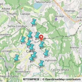 Mappa Piazza Orombelli, 22063 Cantù CO, Italia (1.87917)
