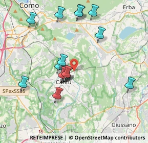 Mappa Piazza Orombelli e Contadini di Fecchio, 22063 Cantù CO, Italia (3.70688)