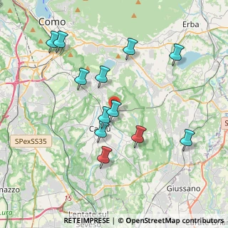 Mappa Piazza Orombelli, 22063 Cantù CO, Italia (3.81083)