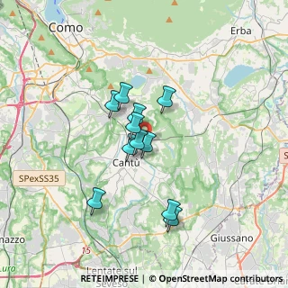 Mappa Piazza Orombelli, 22063 Cantù CO, Italia (2.56636)