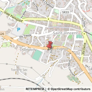 Mappa Via Stazione, 25, 11027 Saint-Vincent, Aosta (Valle d'Aosta)