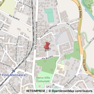Mappa Via Garibaldi, 118, 22073 Fino Mornasco, Como (Lombardia)