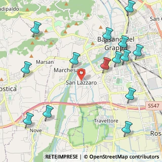 Mappa Piazza Don Giuseppe Zambon, 36061 Bassano del Grappa VI, Italia (2.72143)