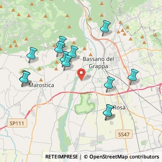 Mappa Piazza Don Giuseppe Zambon, 36061 Bassano del Grappa VI, Italia (4.27385)