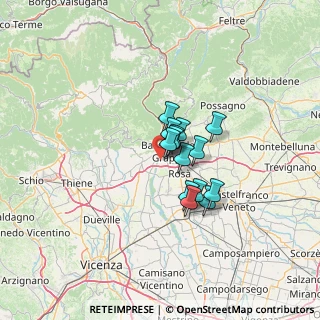 Mappa Via Paolo Borsellino, 36061 Bassano del Grappa VI, Italia (7.75357)