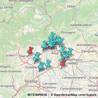 Mappa Piazza Don Giuseppe Zambon, 36061 Bassano del Grappa VI, Italia (9.5885)