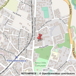 Mappa Via Garibaldi, 118, 22073 Fino Mornasco, Como (Lombardia)