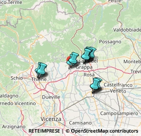 Mappa Via Campo Marzio, 36063 Marostica VI, Italia (9.8345)