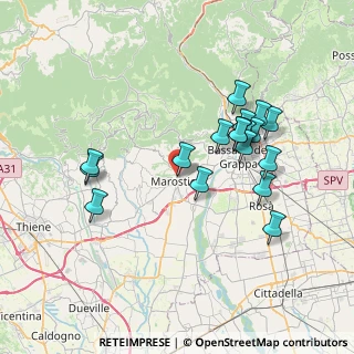 Mappa Via Campo Marzio, 36063 Marostica VI, Italia (7.00778)