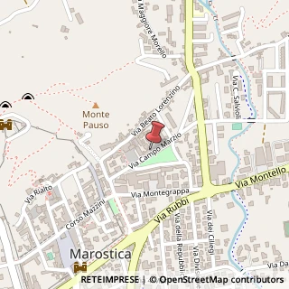 Mappa Via Campo Marzio, 12, 36063 Marostica, Vicenza (Veneto)