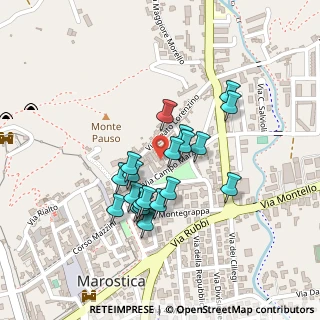 Mappa Via Campo Marzio, 36063 Marostica VI, Italia (0.1805)
