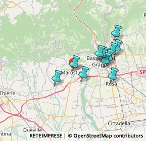 Mappa Via Campo Marzio, 36063 Marostica VI, Italia (6.36)
