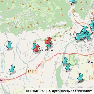 Mappa Via Campo Marzio, 36063 Marostica VI, Italia (6.276)
