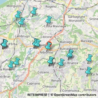 Mappa Via Alessandro Volta, 23895 Nibionno LC, Italia (2.6015)