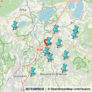 Mappa Via Alessandro Volta, 23895 Nibionno LC, Italia (3.98909)