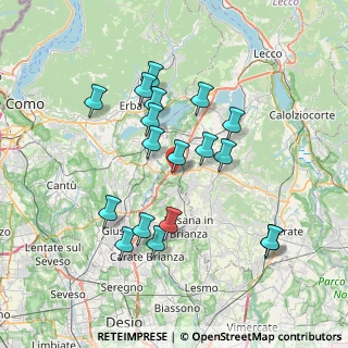Mappa Via Alessandro Volta, 23895 Nibionno LC, Italia (6.92667)