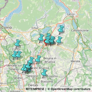 Mappa Via Alessandro Volta, 23895 Nibionno LC, Italia (8.023)
