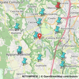 Mappa Via Luigi Cadorna, 22070 Bulgarograsso CO, Italia (2.60385)