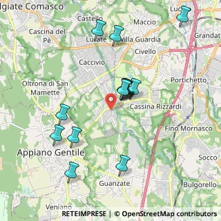Mappa Via Luigi Cadorna, 22070 Bulgarograsso CO, Italia (1.83214)