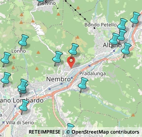 Mappa Via Ronchi, 24027 Nembro BG, Italia (3.096)