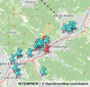 Mappa Via Ronchi, 24027 Nembro BG, Italia (1.95111)