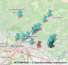 Mappa Via Ronchi, 24027 Nembro BG, Italia (7.3805)