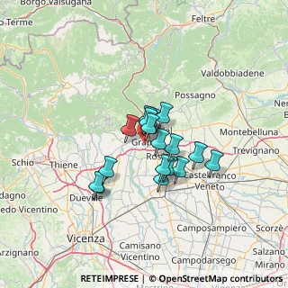 Mappa Strada del Tesoro, 36061 Bassano del Grappa VI, Italia (8.94647)