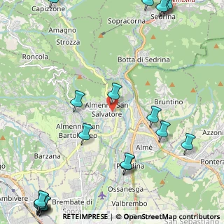 Mappa Via Don Bosco, 24031 Almenno San Salvatore BG, Italia (3.4985)