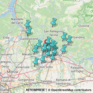 Mappa Via Don Bosco, 24031 Almenno San Salvatore BG, Italia (10.11421)