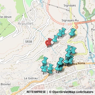 Mappa Rue de Coutumier, 11100 Aosta AO, Italia (0.51667)