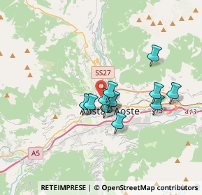 Mappa Rue de Coutumier, 11100 Aosta AO, Italia (2.5475)