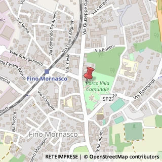 Mappa Via Garibaldi, 78, 22073 Fino Mornasco, Como (Lombardia)