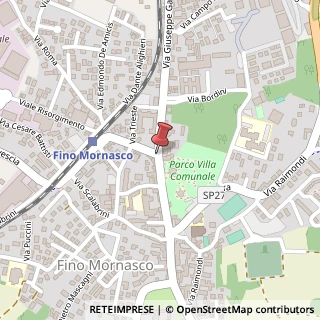 Mappa Via Giuseppe Garibaldi,  105, 22073 Fino Mornasco, Como (Lombardia)