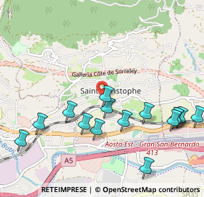 Mappa Loc. Saint Chemin, 11020 Saint-christophe AO, Italia (1.16333)