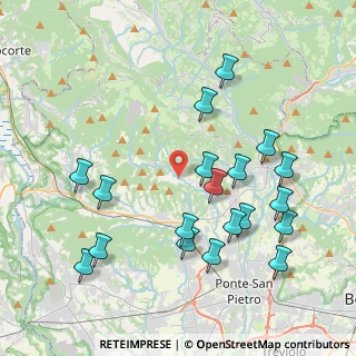 Mappa Via Fratelli Ripamonti, 24030 Palazzago BG, Italia (4.32789)