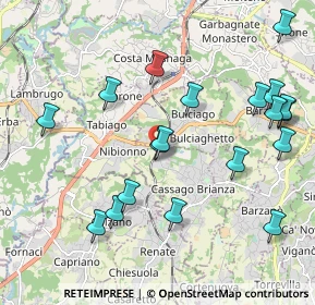 Mappa Cassago-nibionno-bulciago, 23893 Cassago Brianza LC, Italia (2.26)